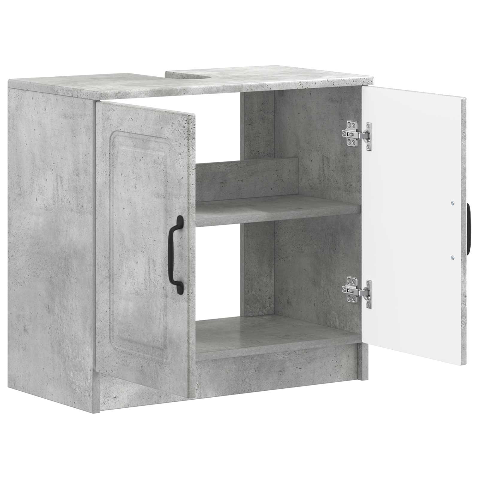 vidaXL Bathroom Sink Cabinet UTRECHT Concrete Grey 59.5 x 31.5x 59 cm 3