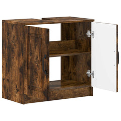 vidaXL Bathroom Sink Cabinet UTRECHT Smoked Oak 59.5 x 31.5x 59 cm 3