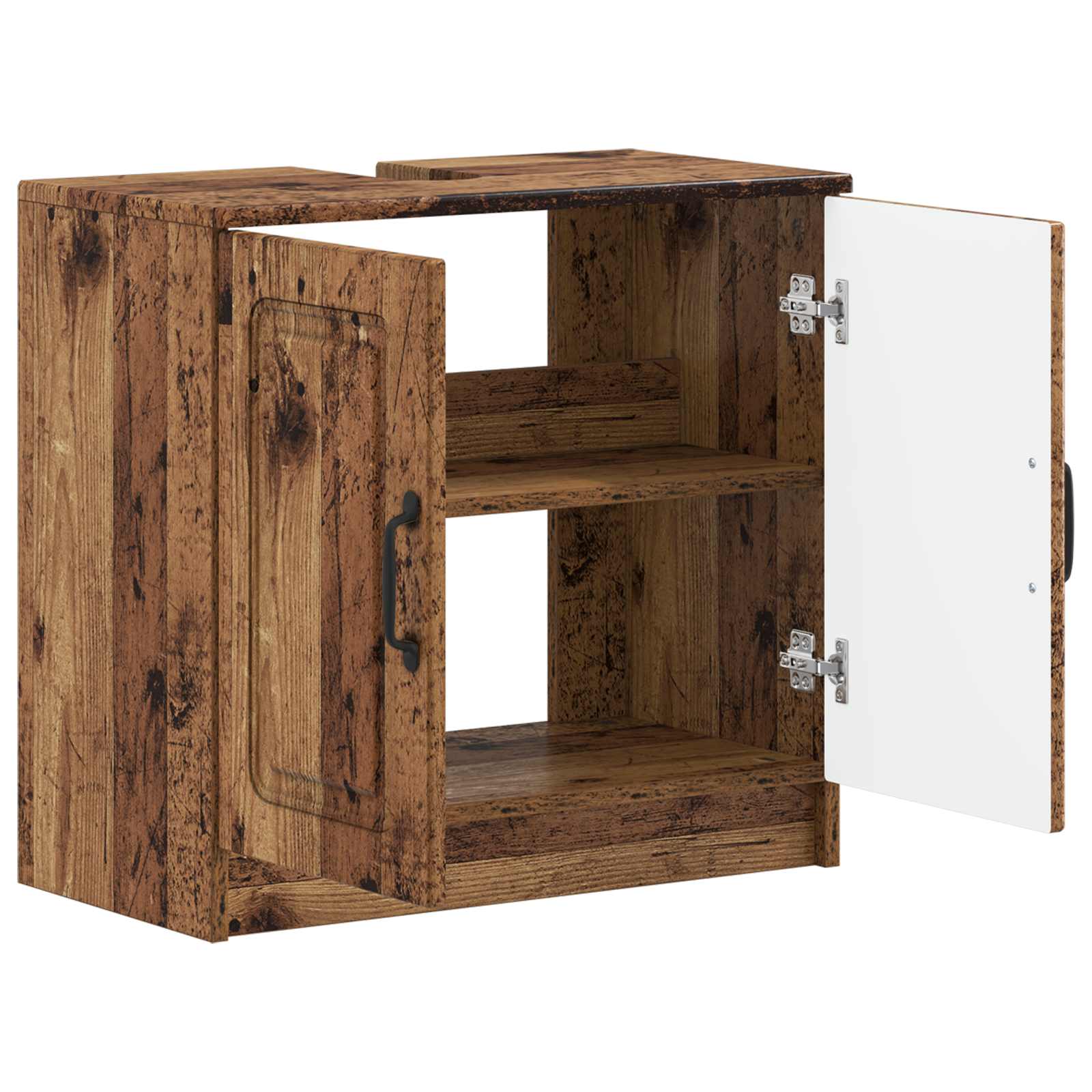 vidaXL Bathroom Sink Cabinet UTRECHT Old Wood 59.5 x 31.5x 59 cm 3