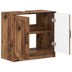 vidaXL Bathroom Sink Cabinet UTRECHT Old Wood 59.5 x 31.5x 59 cm 3
