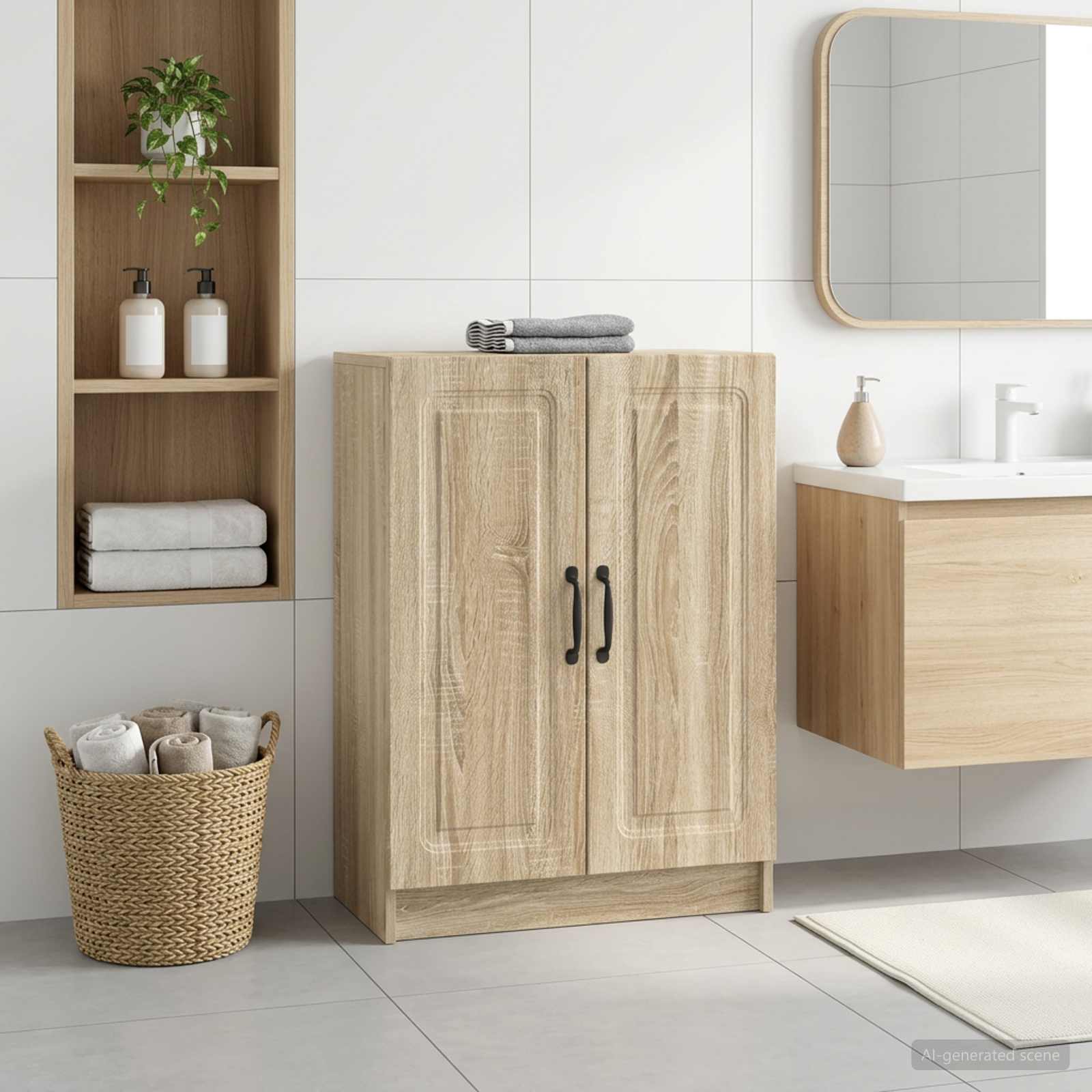 Bathroom Storage Cainet UTRECHT 59.5 x 31 x 77 cm Sonoma oak