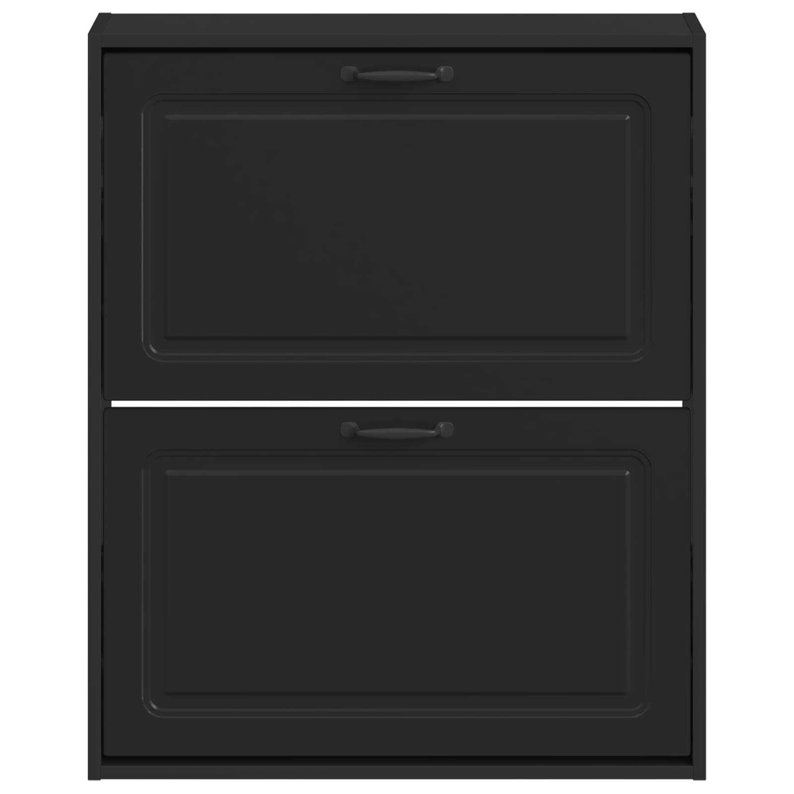 vidaXL Wall-Mounted Shoe Cabinet UTRECHT 71 x 17 x 86 cm Black 4