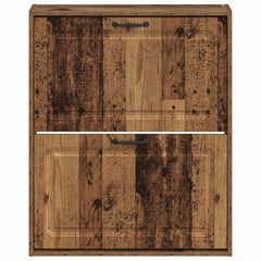 vidaXL Wall-Mounted Shoe Cabinet UTRECHT 71 x 17 x 86 cm Old Wood 4