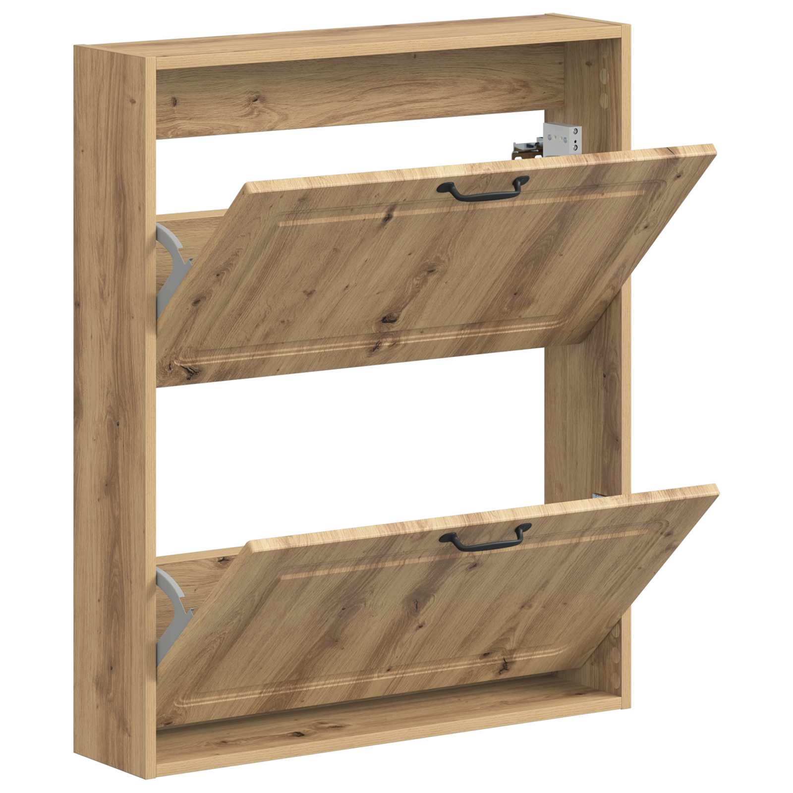 vidaXL Wall-Mounted Shoe Cabinet UTRECHT 71 x 17 x 86 cm Artisan Oak 3