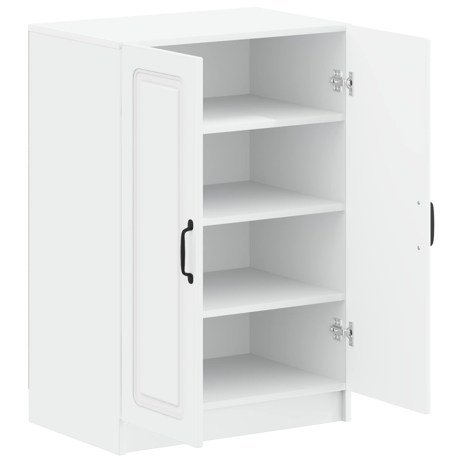 vidaXL Shoe Cabinet UTRECHT 59.5 x 39.5 x 87 cm Engineered Wood White 3