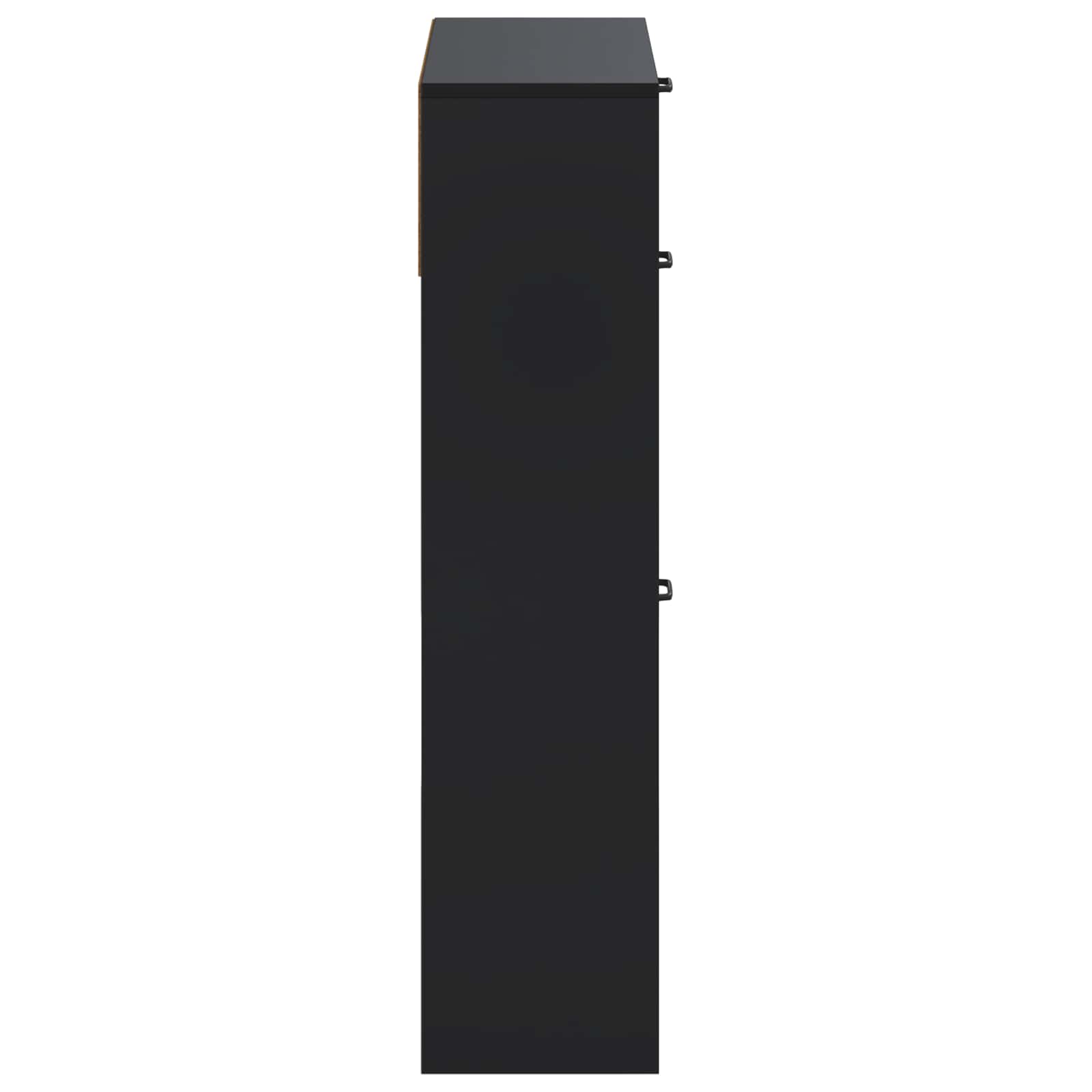 vidaXL Shoe Cabinet UTRECHT 78 x 24 x 100 cm Engineered Wood Black 5