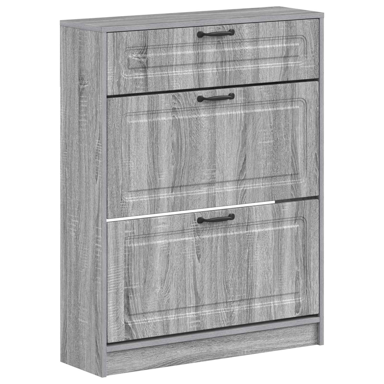 vidaXL Shoe Cabinet UTRECHT 78 x 24 x 100 cm Engineered Wood 2