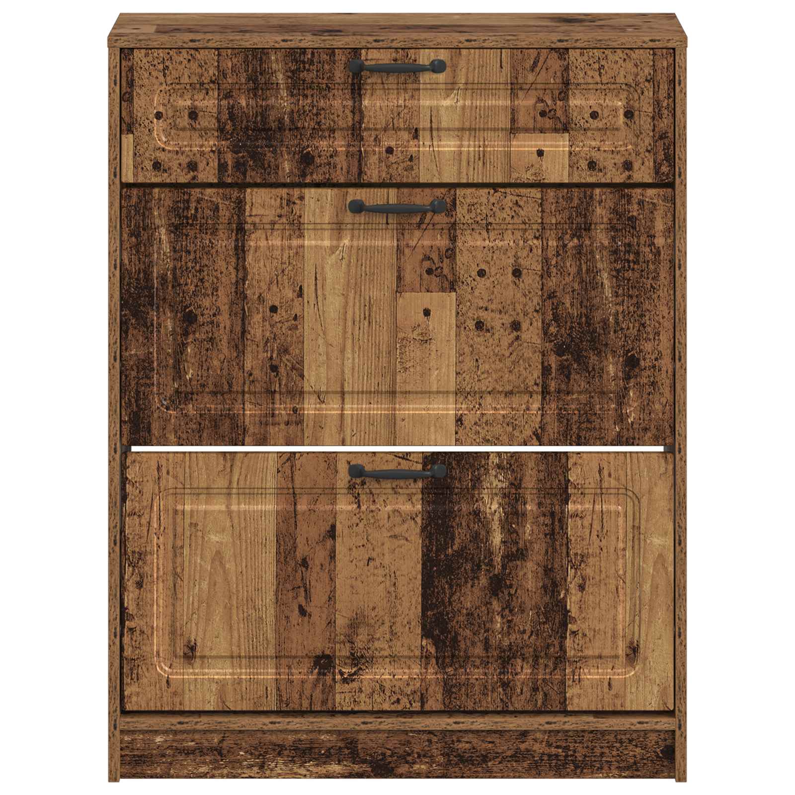 vidaXL Shoe Cabinet UTRECHT 78 x 24 x 100 cm Engineered Wood Old Wood 4