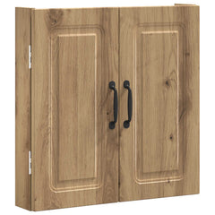 vidaXL Dartboard Cabinet UTRECHT Artisan Oak 52.5 x 10.5 x 53.5 cm 4