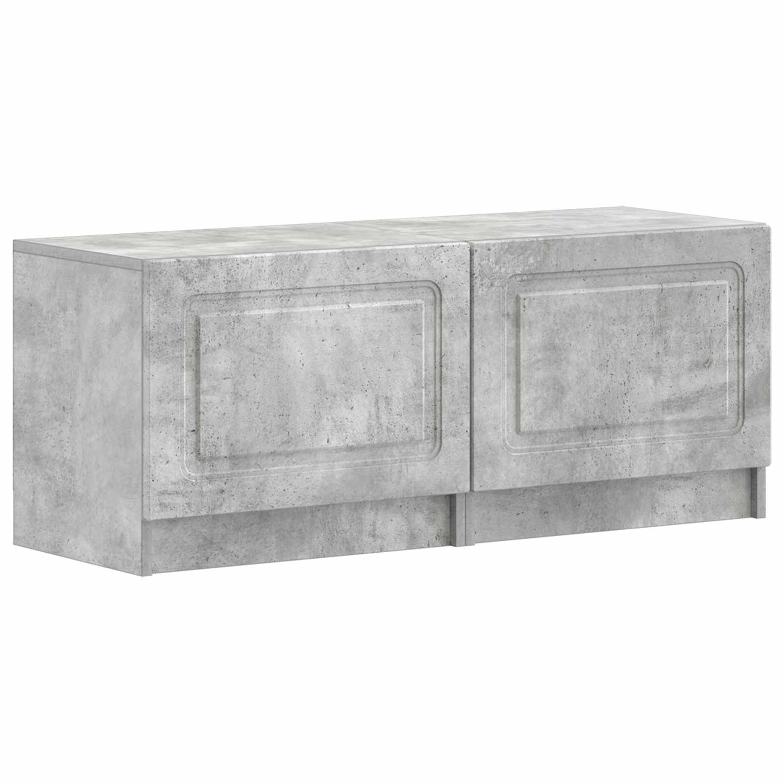 vidaXL TV Cabinet Concrete Grey Engineered Wood 2