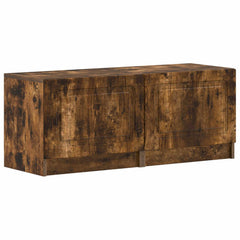 vidaXL TV Cabinet Smoked Oak Engineered Wood 2