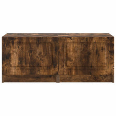 vidaXL TV Cabinet Smoked Oak Engineered Wood 5