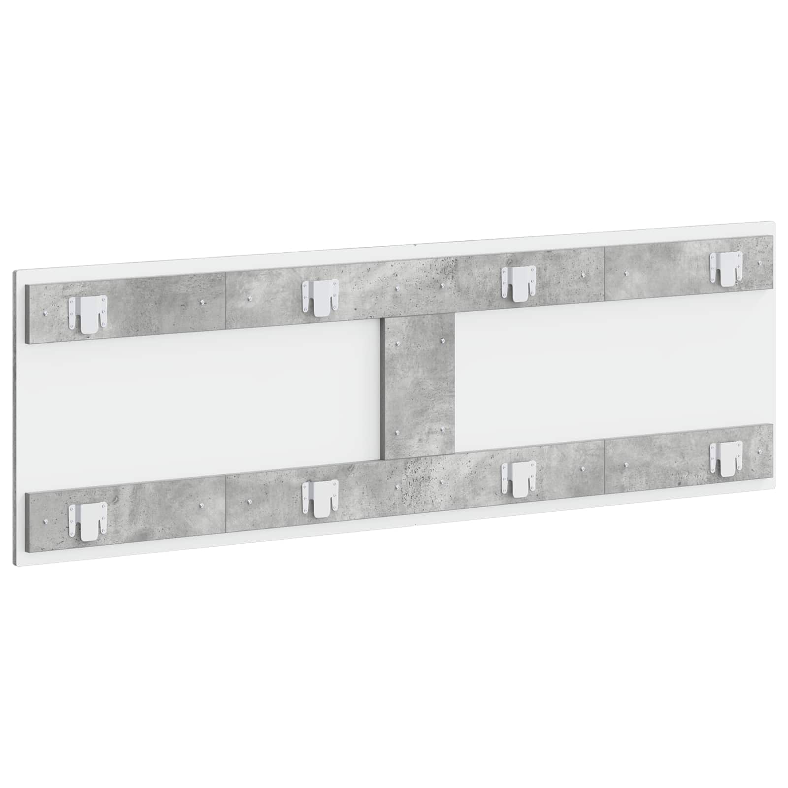 vidaXL Wall-Mounted Headboard UTRECHT Concrete Grey Engineered Wood 5