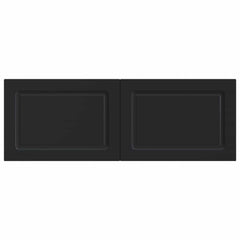 vidaXL Wall-Mounted Headboard UTRECHT Black Engineered Wood 3