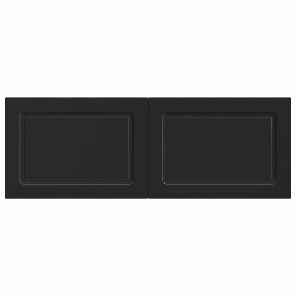 Wall-Mounted Headboard UTRECHT Engineered Wood Width 140 cm Black