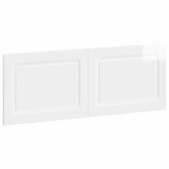 vidaXL Wall-Mounted Headboard UTRECHT High Gloss White Engineered Wood 2