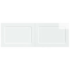 vidaXL Wall-Mounted Headboard UTRECHT High Gloss White Engineered Wood 3