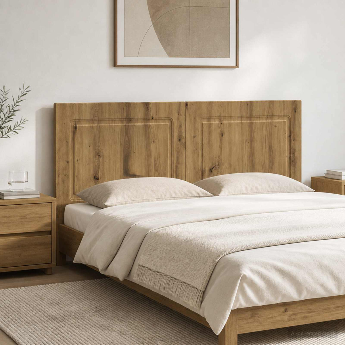 vidaXL Wall-Mounted Headboard UTRECHT Engineered Wood Width 140 cm