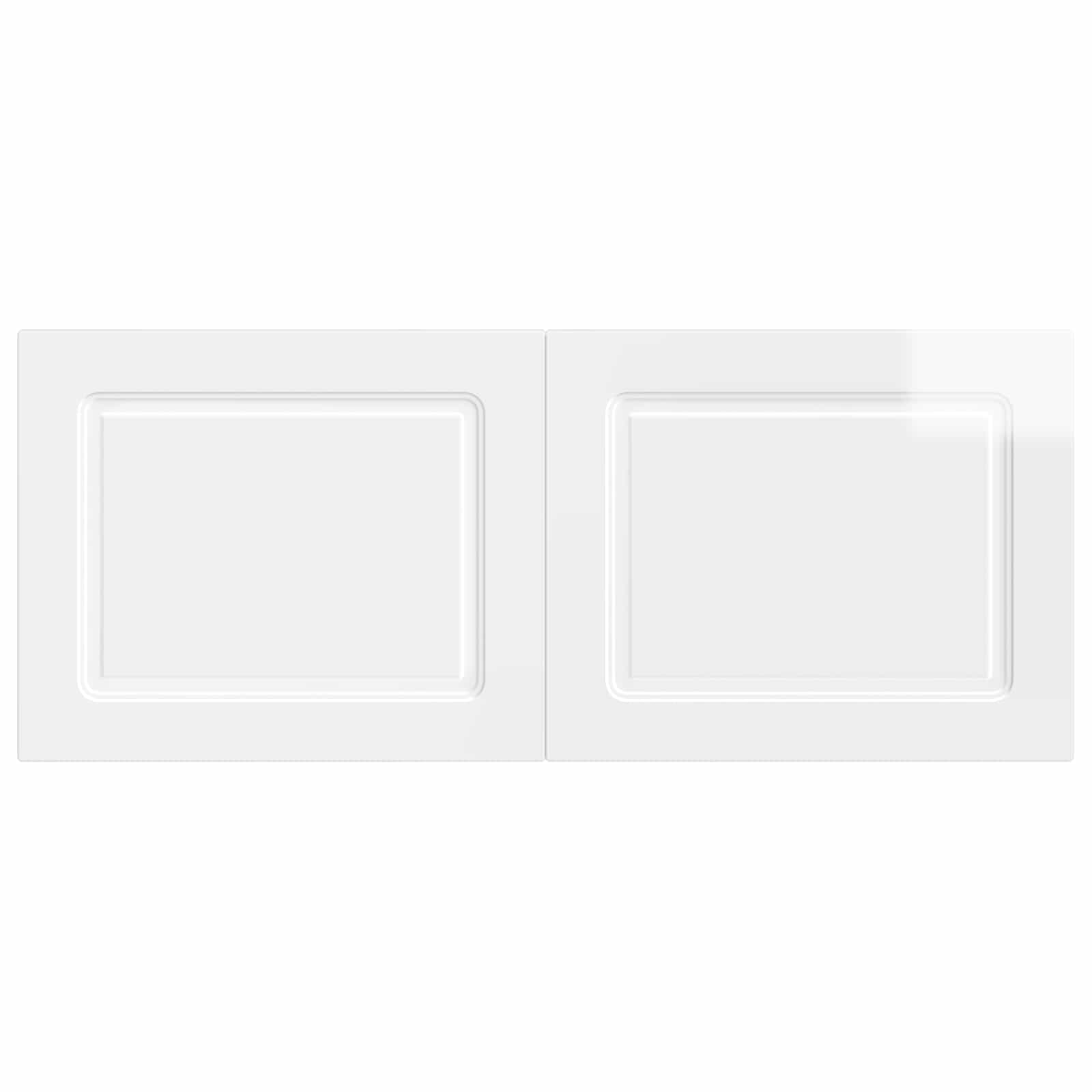 vidaXL Wall-Mounted Headboard UTRECHT High Gloss White Engineered Wood 3