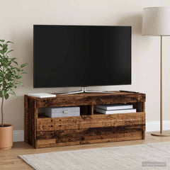LED TV Cabinet Engineered Wood Old wood