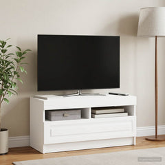 vidaXL LED TV Cabinet White Engineered Wood 4