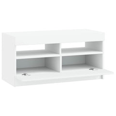 vidaXL LED TV Cabinet White Engineered Wood 5