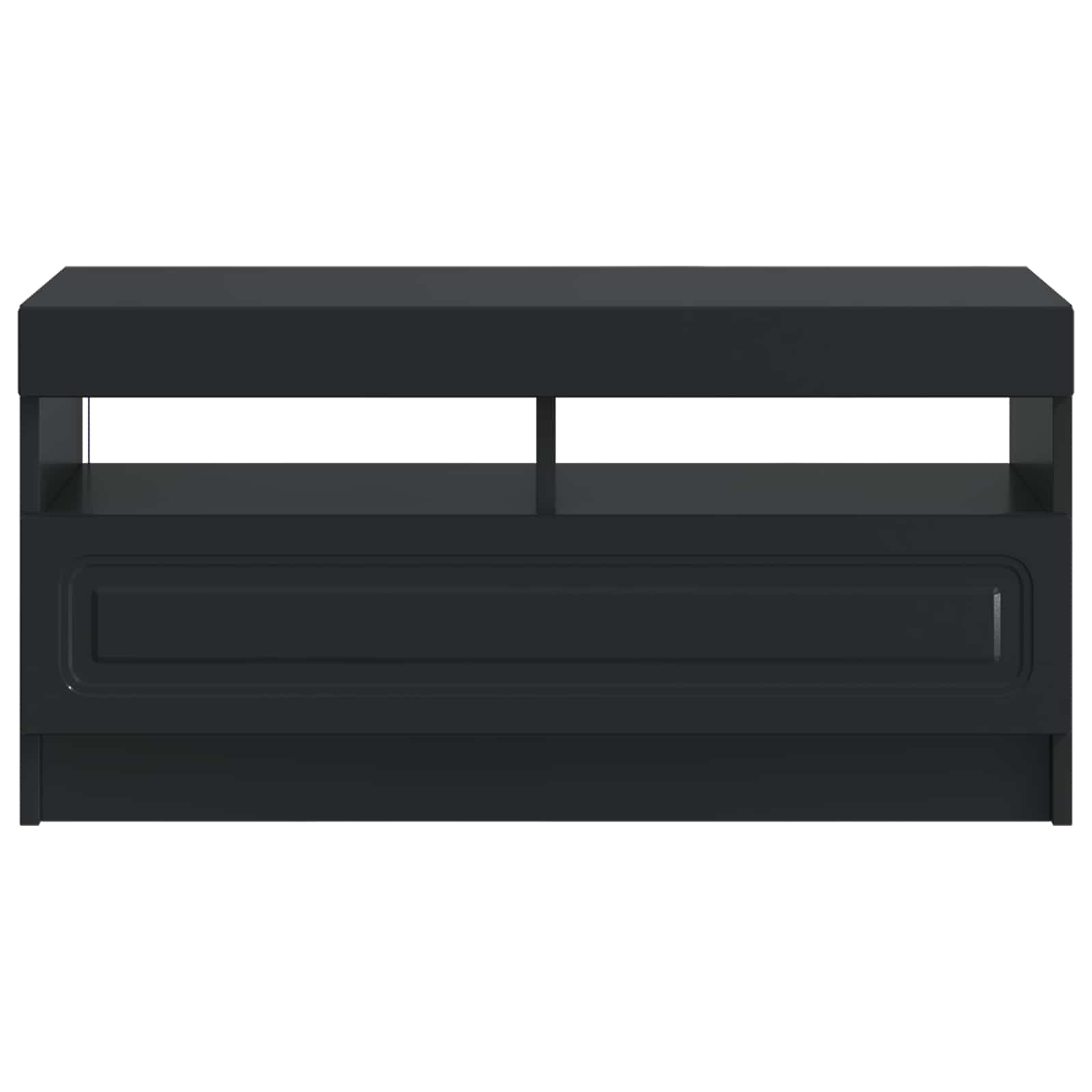vidaXL LED TV Cabinet Black Engineered Wood 6
