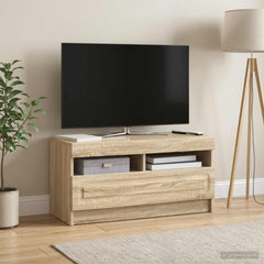 LED TV Cabinet Engineered Wood Sonoma oak