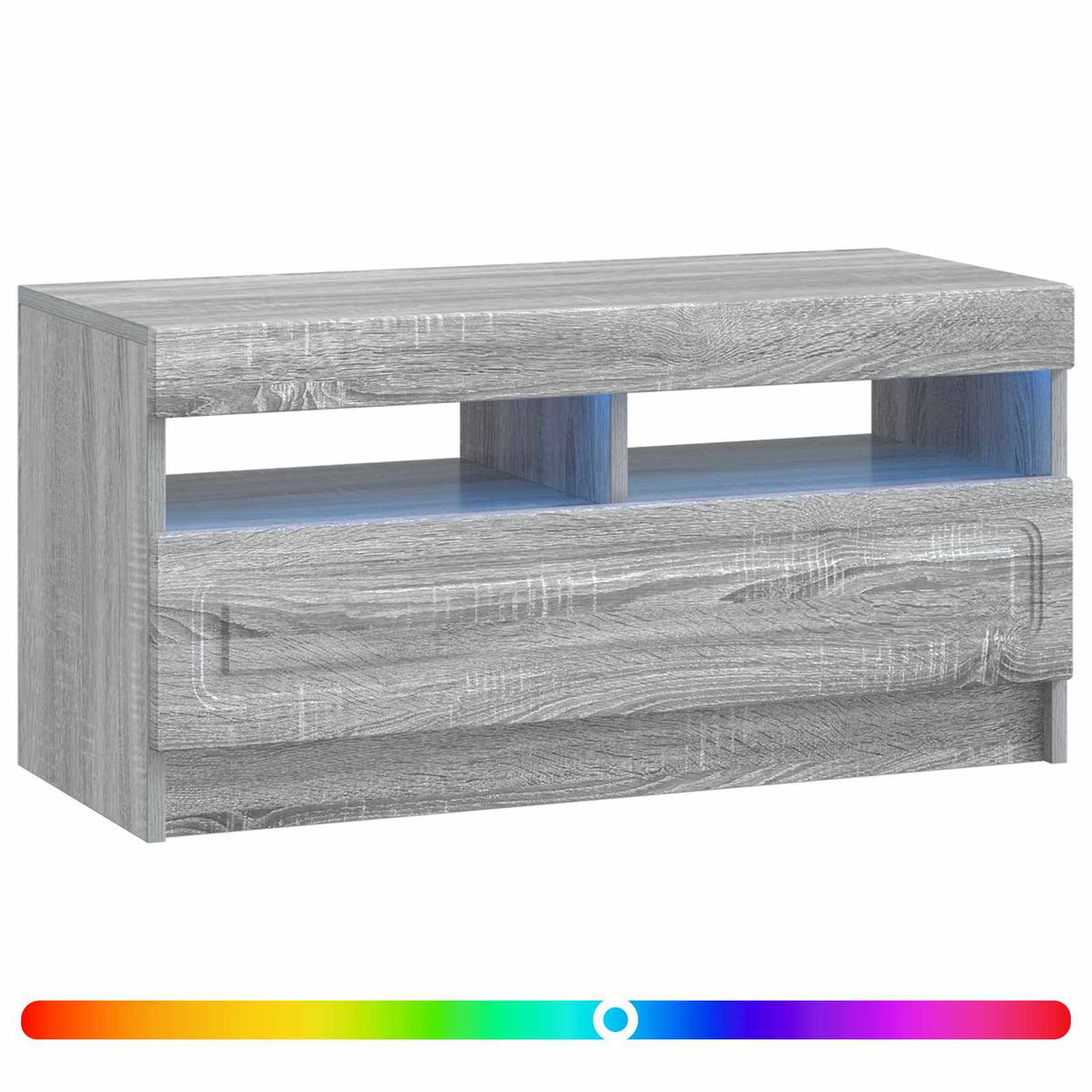 LED TV Cabinet Engineered Wood Grey sonoma