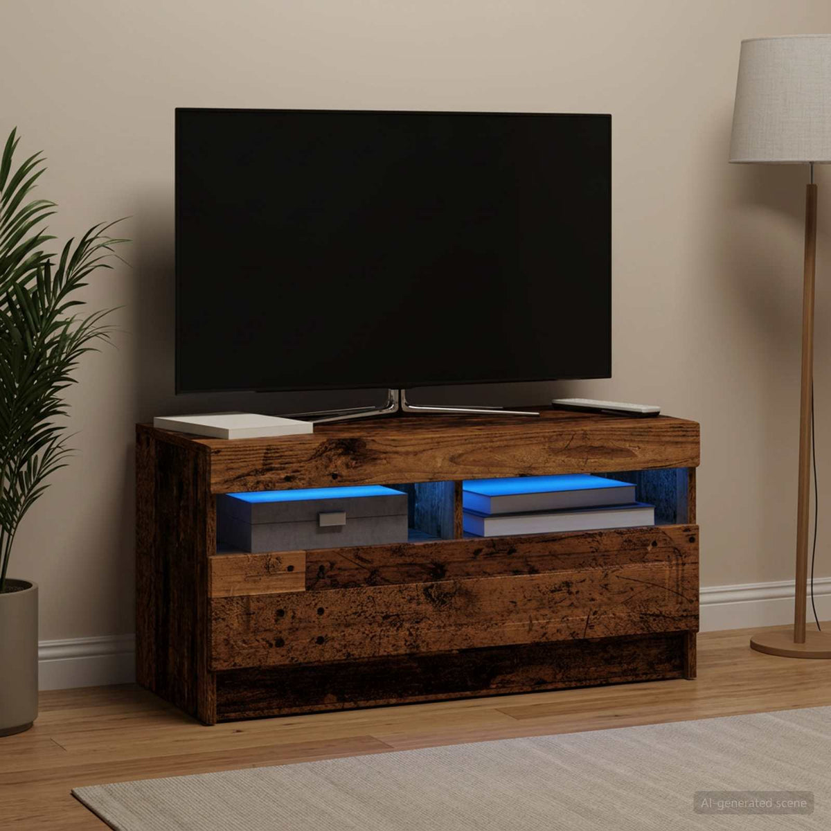 vidaXL LED TV Cabinet Engineered Wood
