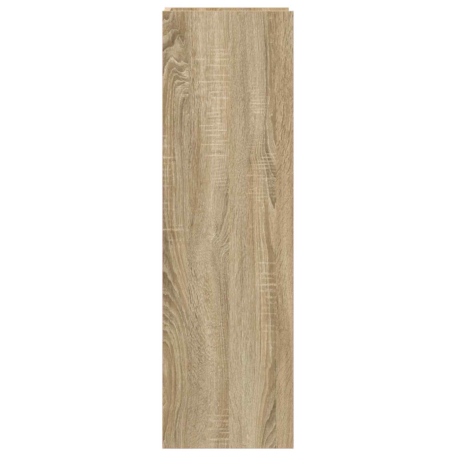 vidaXL Plant Stand Sonoma Oak 30 x 30 x 100 cm Engineered Wood 6