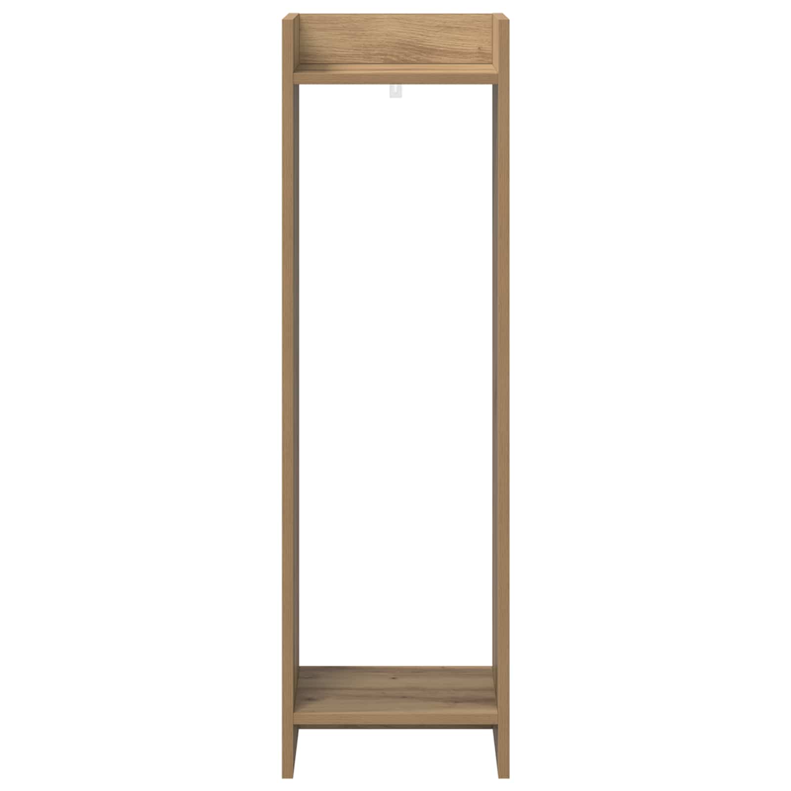 vidaXL Plant Stand Artisan Oak 30 x 30 x 100 cm Engineered Wood 5