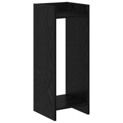vidaXL Plant Stand 2 pcs Black Oak 30 x 30 x 80 cm Engineered Wood 5
