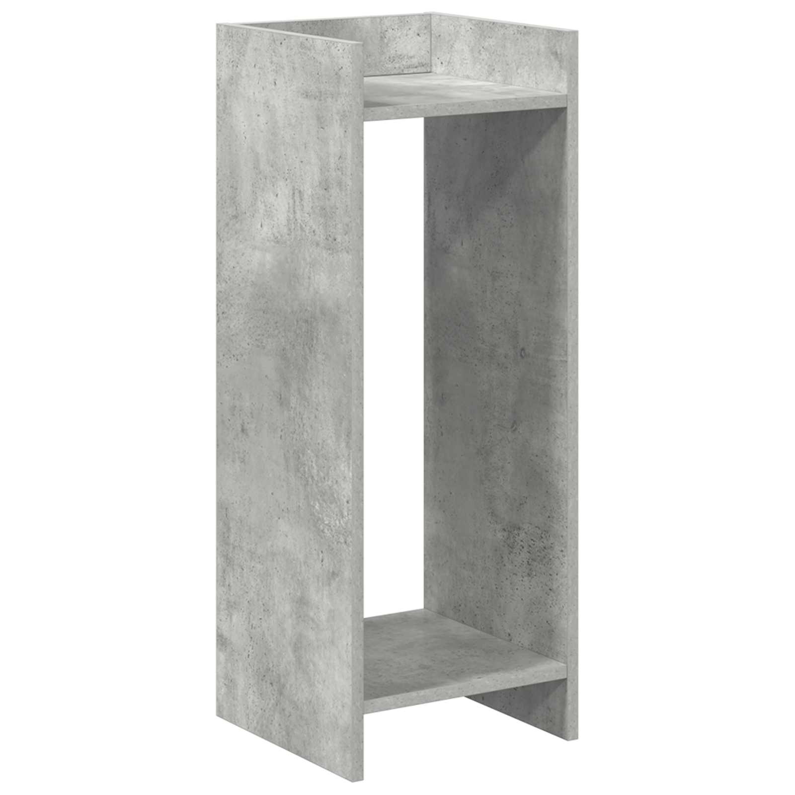 vidaXL Plant Stand 2 pcs Concrete Grey 30 x 30 x 80 cm Engineered Wood 5