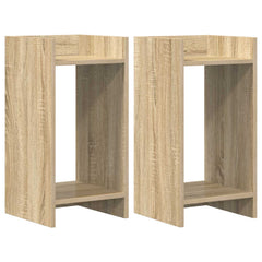 vidaXL Plant Stand 2 pcs Sonoma Oak 30 x 30 x 60 cm Engineered Wood 2