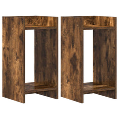 vidaXL Plant Stand 2 pcs Smoked Oak 30 x 30 x 60 cm Engineered Wood 2