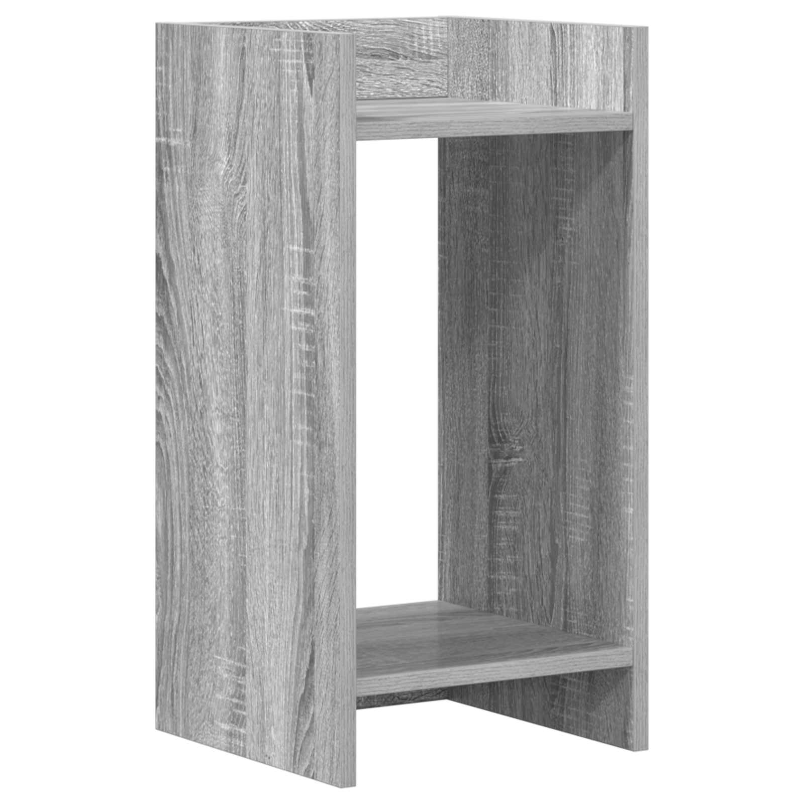vidaXL Plant Stand 2 pcs Grey Sonoma 30 x 30 x 60 cm Engineered Wood 5