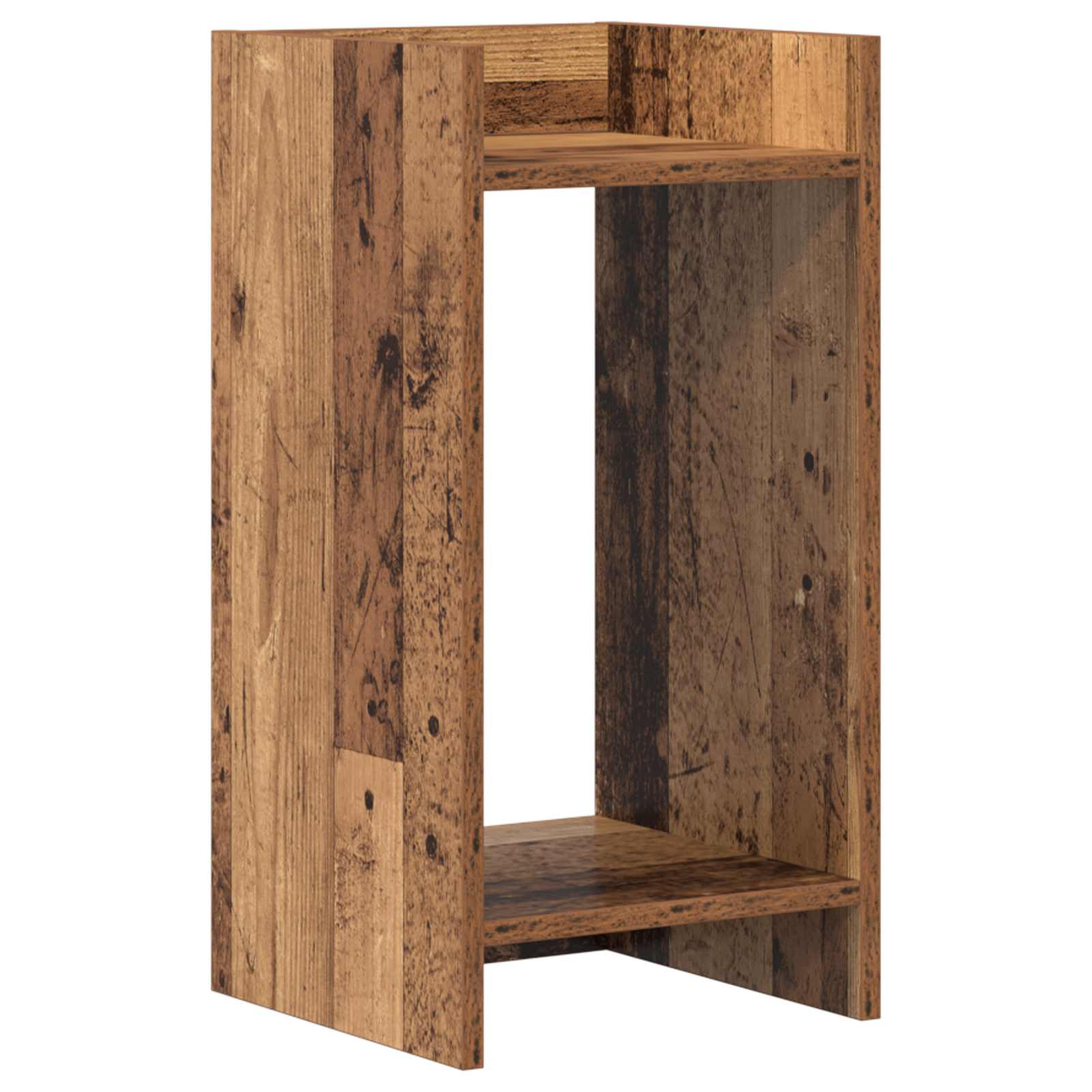 vidaXL Plant Stand 2 pcs Old Wood 30 x 30 x 60 cm Engineered Wood 5