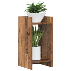 vidaXL Plant Stand 2 pcs Old Wood 30 x 30 x 60 cm Engineered Wood 3