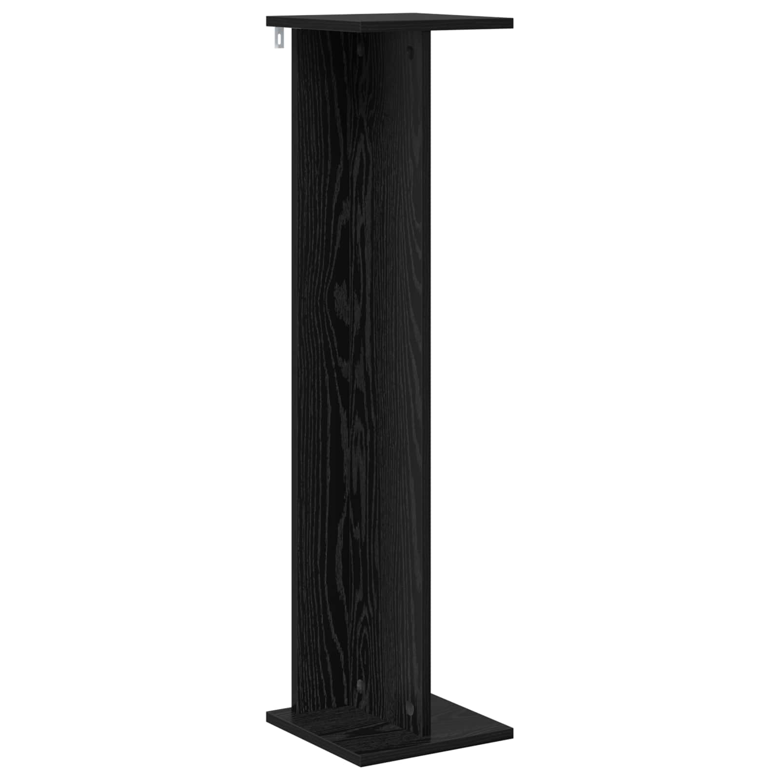vidaXL Plant Stand 2 pcs Black Oak 25 x 25.5 x 100.5 cm 5
