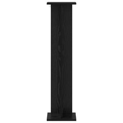 vidaXL Plant Stand 2 pcs Black Oak 25 x 25.5 x 100.5 cm 6