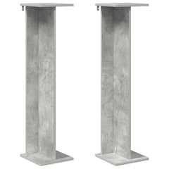 vidaXL Plant Stand 2 pcs Concrete Grey 25 x 25.5 x 100.5 cm 2