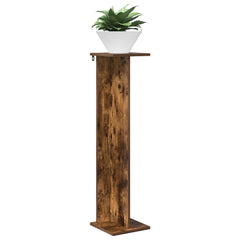 vidaXL Plant Stand 2 pcs Smoked Oak 25 x 25.5 x 100.5 cm 3