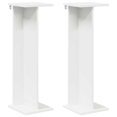 vidaXL Plant Stand 2 pcs White 25 x 25.5 x 80.5 cm Engineered Wood 2