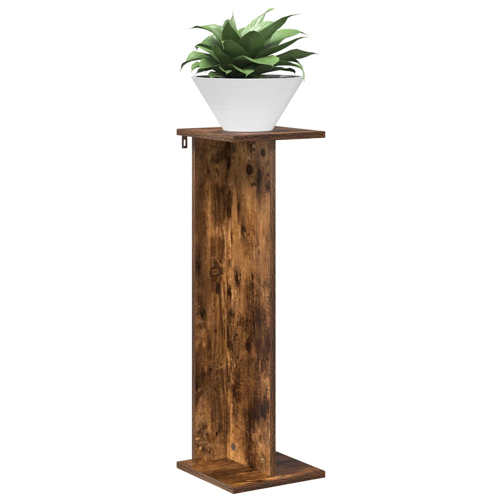 vidaXL Plant Stand 2 pcs Smoked Oak 25 x 25.5 x 80.5 cm 3