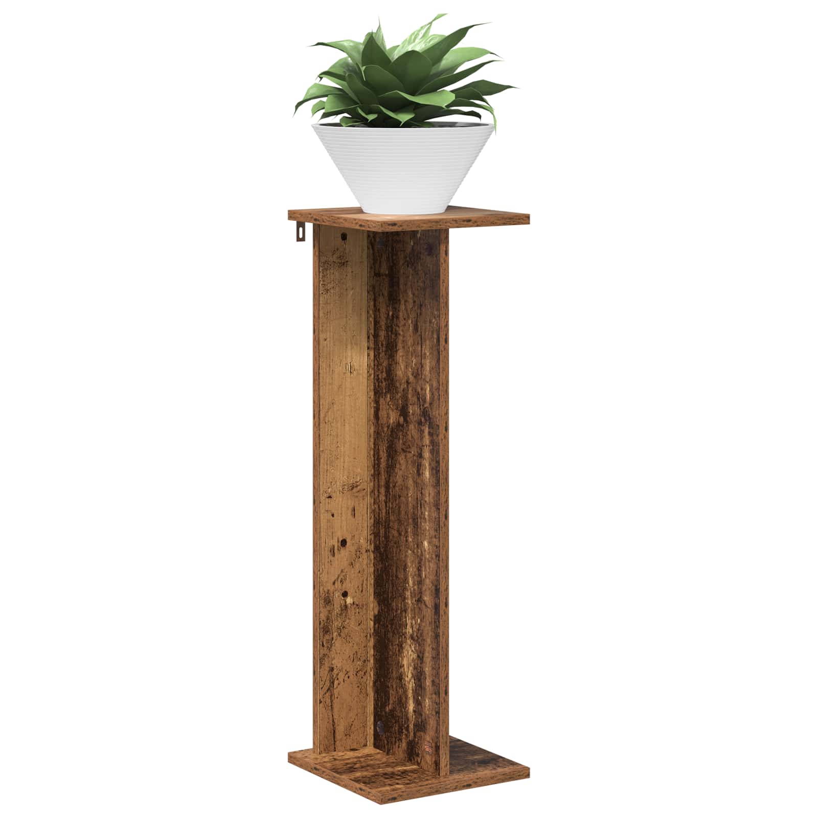 vidaXL Plant Stand 2 pcs Old Wood 25 x 25.5 x 80.5 cm Engineered Wood 3