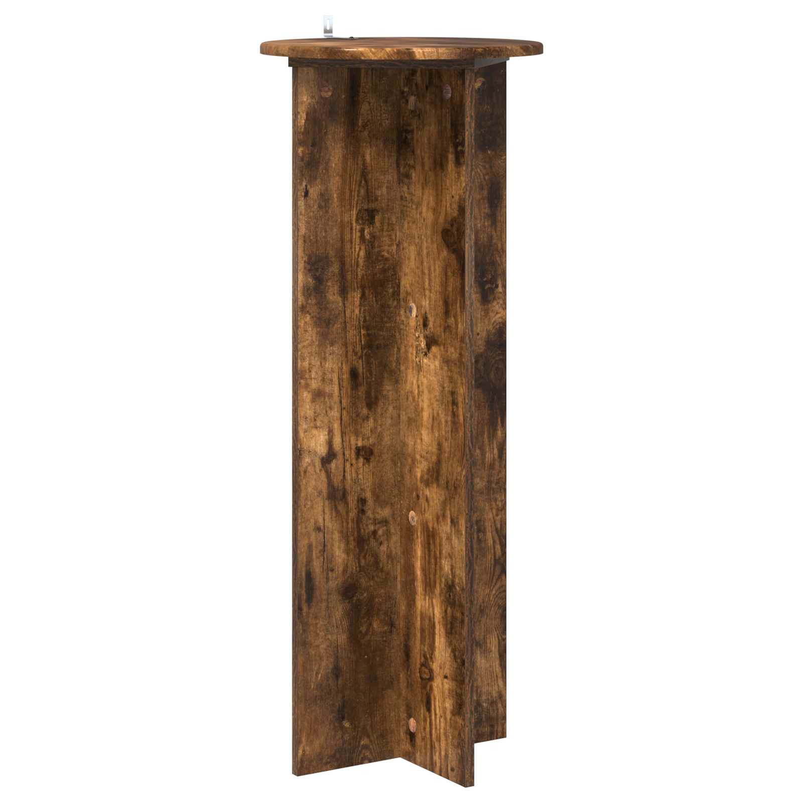 vidaXL Plant Stand 2 pcs Smoked Oak Ø40 x 100 cm Engineered Wood 5
