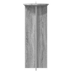 vidaXL Plant Stand 2 pcs Grey Sonoma Ø40 x 100 cm Engineered Wood 6