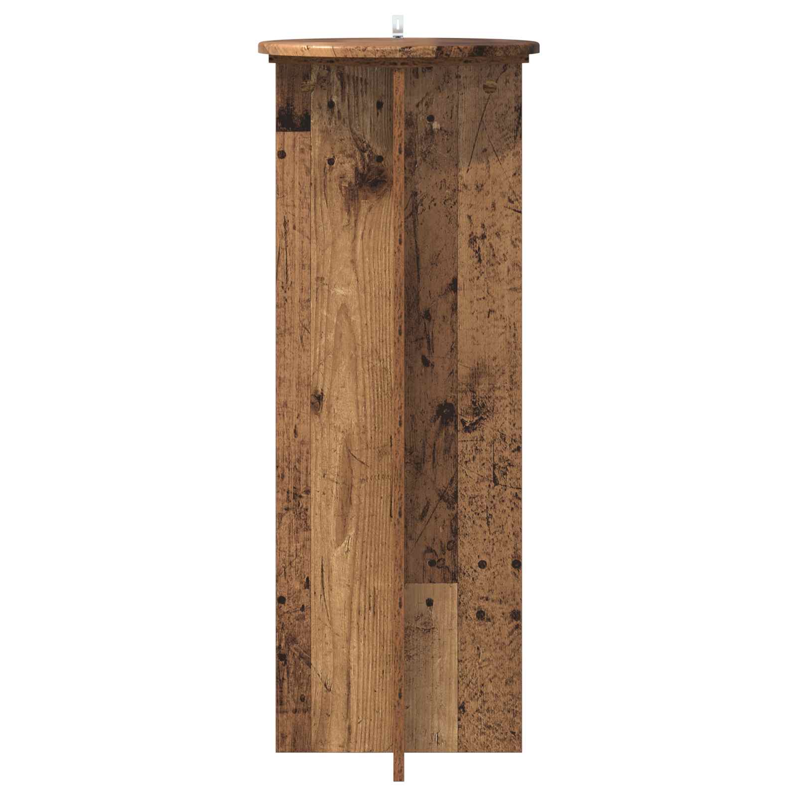 vidaXL Plant Stand 2 pcs Old Wood Ø40 x 100 cm Engineered Wood 6