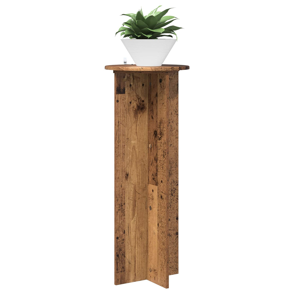 Plant Stand 2 pcs Ø40 100 cm Engineered Wood Width 40 cm Height 100 cm Old wood